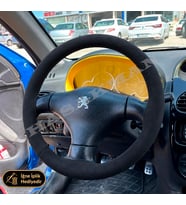 Peugeot 206 Dikme Direksiyon Kılıfı Alcantara Süet Monza Black XR-XS-XT-GTI-RC-CC 1998-2009