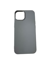 iPhone 14 ile Uyumlu Cappy Silikon Kılıf Gri