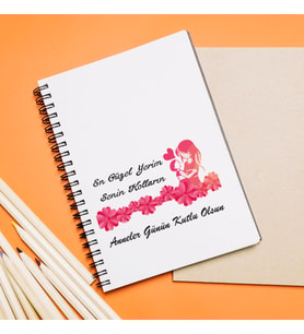 Anneler Günü Tasarımlı Defter