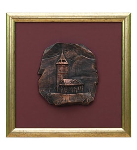 e38 EL İŞÇİLİĞİ RÖLYEF SAAT KULESİ 29*29 cm - 4635