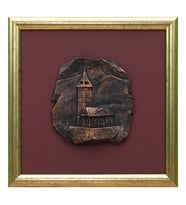 e38 EL İŞÇİLİĞİ RÖLYEF SAAT KULESİ 29*29 cm - 4635