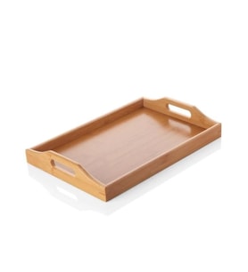 Balsa BLS TPS3322 Kahverengi Dikdörtgen Bambu Tepsi 33x22 cm