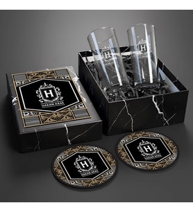 Lüks Premium Rakı Seti – 2’li Bardağıyla İsmine Özel – Sevgiliye Hediye