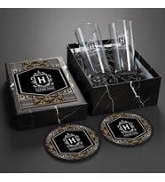Lüks Premium Rakı Seti – 2’li Bardağıyla İsmine Özel – Sevgiliye Hediye
