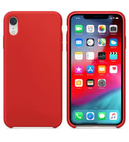 Apple iPhone XR Altı Açık Liquit Lansman Silikon Bayrak Kırmızısı