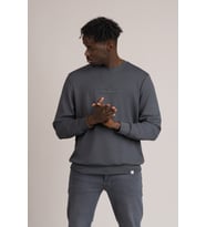 Slimfit Modal Kumaş Baharlık Sıfır Yaka Likralı Sweatshirt