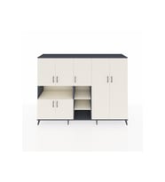 Hyperion Dolap 13 Raflı 7 Kapaklı 220x44x163 Antrasit-Aytaşı