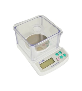 Dijital Hassas Terazi, 500g, 0.01g, Plastik Fanus, Hafif ve Pratik Kullanım