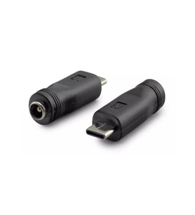 Hadron HDX1340 DC Jack Dönüştürücü 5.5x2.5mm Dişi to USB Type-C Erkek - 1 Adet