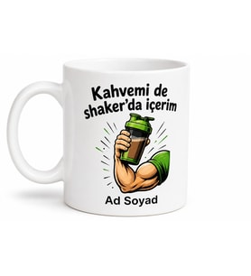 Vücut Geliştirme Protein Tozu Shaker Esprili Kupa Bardak Fitness Hediye