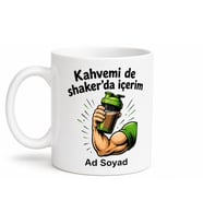 Vücut Geliştirme Protein Tozu Shaker Esprili Kupa Bardak Fitness Hediye