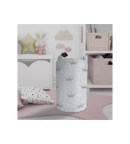 MEKTA HOME BEBEK VE ÇOCUK ODASI Çiçekli Yıldız Desenli Oyuncak Sepeti