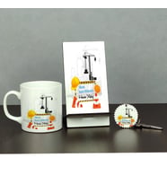 Yüksek İnşaat Mühendisi Üçlü Set (Kupa + Telefon Standı + Anahtarlık)