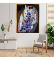 Tablore Gustav Klimt Bakireler Tablosu Çerçeveli Kanvas Tablo Modern Sanat Salon Dekoru