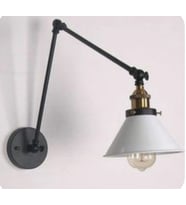 MYLİGHTS  VİNTAGE RUSTİK AKROBATİK APLİK  BEYAZ BAŞLIK (Siyah)
