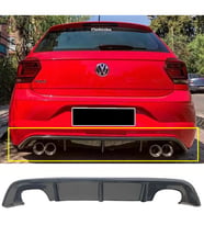 Vw Polo Mk6 R Line Difüzör Parlak Siyah Plastik 2018 2019 2020 Arka-difizör-bodykit-ek-karlık