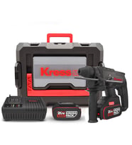 Kress KU390.4 20Volt 4.0Ah. 2.0J Li-ion Çift Akülü Şarjlı Kömürsüz Profesyonel SDS-Plus Pnömatik Kırıcı/Delici