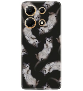 Infınix Note 30 Kılıf Silikon Desen Özel Seri Sevimli Kedicikler 1785