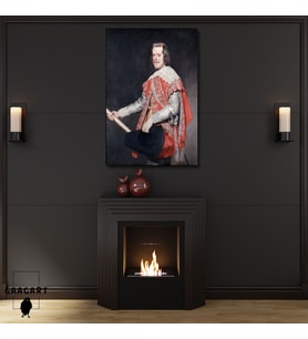 Tekli Dikey Kanvas Diego Velazquez Philip IV King Of Spain