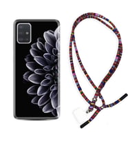 Samsung a71 A72 A73 A7 A9 2018 C7 C9 Kılıf Boyun Asklı Rasta Silikon Çiçekler 1639