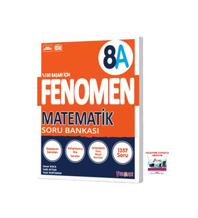 Fenomen Yayıncılık 2025-2026 8. Sınıf Matematik Soru Bankası Yeni Nesil Güncel Müfredat Videolu Çözümler (Çok Renkli)