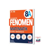 Fenomen Yayıncılık 2025-2026 8. Sınıf Matematik Soru Bankası Yeni Nesil Güncel Müfredat Videolu Çözümler (Çok Renkli)
