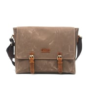 Design 03 Kanvas - Deri 15.6 Inch Postacı Laptop Çantası