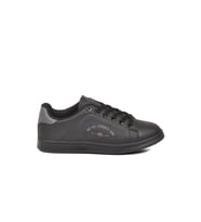 Walkway Siyah Füme Cilt Bağcıklı Hafif Unisex Spor Ayakkabı Bst-1002 G