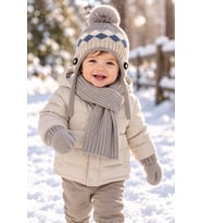 KİTTİ 26150-08 ERKEK 0-18 AY ATKI BERE ELDİVEN SET