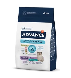 Advance Hairball Sterilised Adult Hindili Kısırlaştırılmış Yetişkin Kedi Maması 10 Kg (STD)