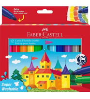 FABER CASTELL 12 RENK JUMBO KEÇELİ KALEM