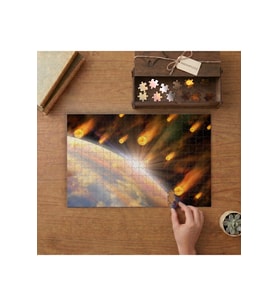 Meteor Yağmuru Tasarımı 240 parça Ahşap Puzzle Ahşap Kutuda MP09272