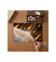Meteor Yağmuru Tasarımı 240 parça Ahşap Puzzle Ahşap Kutuda MP09272