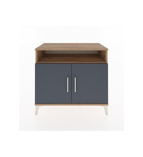 Hyperion Şifonyer 2 Raflı 2 Kapaklı 88x44x80 Çam-Antrasit