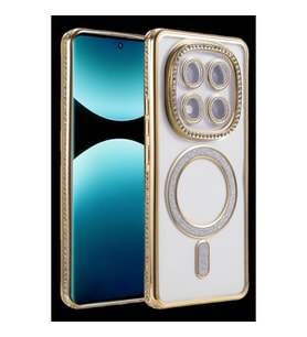 Xiaomi Redmi Note 15 Pro 5g Joke Simli Magneticsafe Kılıf - Gold
