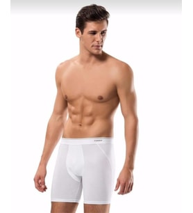 ERDEM 1470 ERKEK LİKRALI UZUN BOXER 6 ADET (Beyaz)