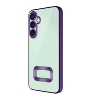 Samsung Galaxy S24 FE Uyumlu Kılıf Kamera Korumalı Logo Gösteren Zore Omega Kapak