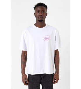 Blackpink Jisoo Signature Beyaz Erkek Oversize Tshirt