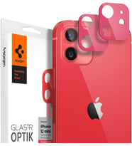 Spigen iPhone 12 Mini Kamera Lens Cam Ekran Koruyucu Glas.tR Optik (2 Adet) Red (Kırmızı)