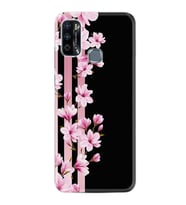 Infinix Hot 9 Play Kılıf Resimli Desenli Baskılı Silikon Kılıf Pink Flowers 3 1393