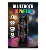 Bluetooth 5.0 Kablosuz Hoparlör Çift Sürücülü Bass Destekli USB SD AUX Girişli Taşınabilir