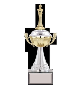 ODAK KUPA - Figürlü Kupalar - Satranç Figürlü Kupalar FG-046 A - 33 cm