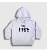 Presmono Unisex Çocuk Beyaz Signals The Beatles Kapüşonlu Sweatshirt 115307tt (Beyaz)