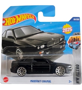 Hot Wheels - Maserati Shamal - Hw Metro 4/5 - Hyx76 - Short Card - Siyah - Mattel 2025-1:64 (Çok Renkli)