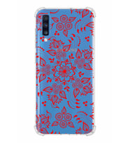 Samsung Galaxy A70  Köşe Korumalı Antişok Kapak Nostalji Desen Tasarımlı Şeffaf  Kılıf