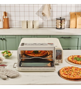 Karaca Vintage Craft Pizza Makinesi ve Airfryer Cream