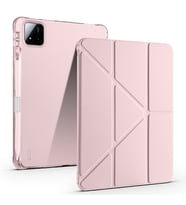 Lexroo Xiaomi Pad 7 Pro Kılıf Tri Folding Kalem Bölmeli Standlı Kılıf - Rose Gold