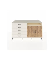 Kronos Konsol 2 Raflı 5 Çekmeceli 2 Kapaklı 176x59x99 Aytaşı-Çam/Aytaşı