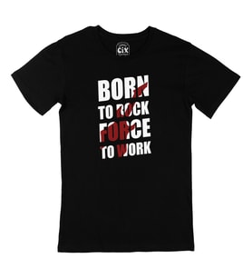 Born To Rock Force Siyah Tişört