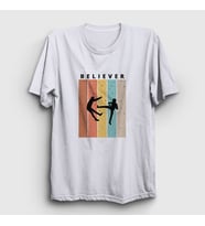 Presmono Unisex Beyaz Believer Imagine Dragons T-Shirt 395068tt